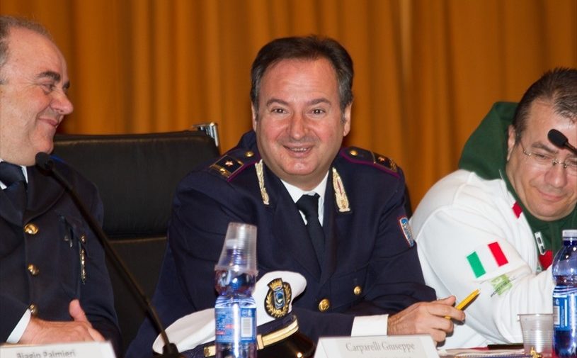 Il comandante della Polizia stradale Martino Russano