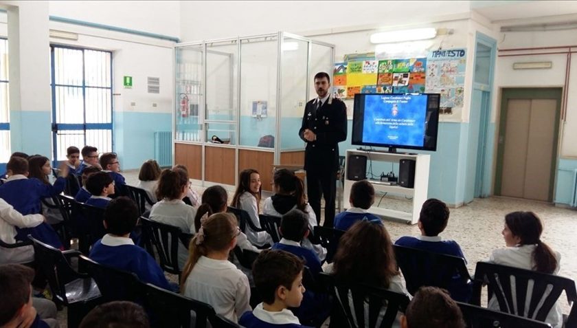 i carabinieri incontrano gli studenti della Scuola Elementare “Giovanni XXIII”