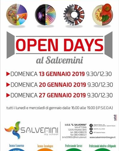 Open Days all’Istituto d’Istruzione secondaria superiore “Salvemini”