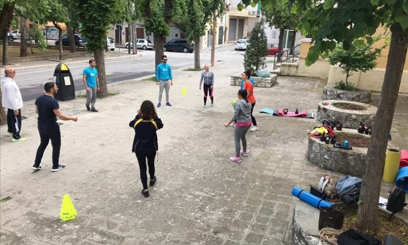 Workout all’aperto nella Villa Comunale organizzato da Olistik Training
