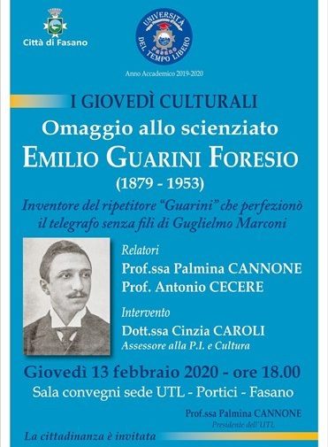 L’Università del Tempo libero ricorda lo scienziato Emilio Guarini Foresio