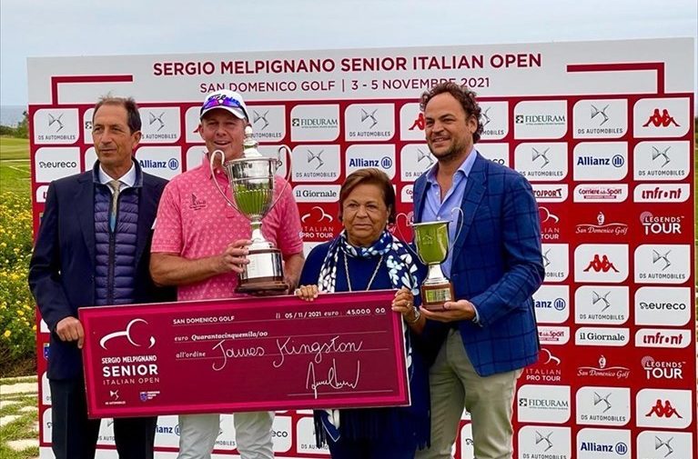 “Sergio Melpignano Senior Italian Open”: vince James Kingston