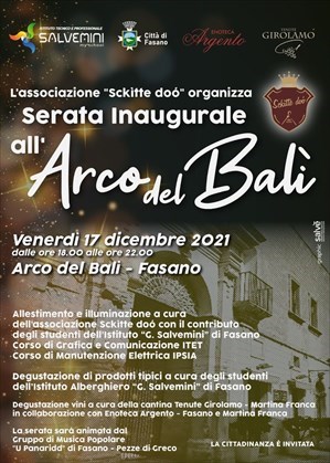 L’associazione «Sckìtte doó» organizza la serata inaugurale all’Arco del Balì